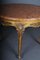 Louis XV Gilt Round Salon or Coffee Table with Marble Top, 1900s 16
