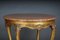 Louis XV Gilt Round Salon or Coffee Table with Marble Top, 1900s 6