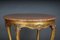 Louis XV Gilt Round Salon or Coffee Table with Marble Top, 1900s, Image 6