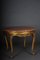 Louis XV Gilt Round Salon or Coffee Table with Marble Top, 1900s, Image 4