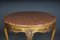 Louis XV Gilt Round Salon or Coffee Table with Marble Top, 1900s, Image 10