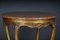 Louis XV Gilt Round Salon or Coffee Table with Marble Top, 1900s 5