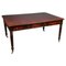 Large Victorian Mahogany Partner Desk with Leather Top, England, 1870 1