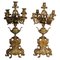 French Historicism Candleholders in Gilded Bronze, 1880s, Set of 2 1