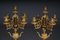 French Historicism Candleholders in Gilded Bronze, 1880s, Set of 2 2