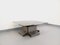 Vintage Coffee Table in Steel and Smoked Glass by François Monnet, 1970s 1