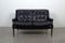 Black Leather Sofa from Walter Knoll, 1960s 1