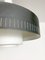 Modern Pendant Lamp in Opaline Glass & Grey Metal by Bent Karlby for Lyfa Denmark, 1950s 9