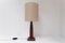 Lámpara de mesa danesa vintage de teca, años 60, Imagen 4
