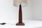 Lámpara de mesa danesa vintage de teca, años 60, Imagen 2