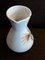 Weiße glasierte deutsche Keramik Krug Vase mit Blumendekor von Ceramano, 1960er 2