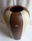 Mid-Century German Ceramic Vase with Carving Decor and Colored Stripes from Ferdi, 1950s 2