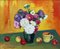 Olgerts Jaunarajs, Bodegón con manzanas, 1989, óleo sobre lienzo, Imagen 1