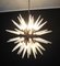 Lámpara de araña Sputnik de cristal de Murano opalino, años 2000, Imagen 6