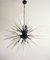 Lámpara de araña Sputnik de cristal de Murano opalino, años 2000, Imagen 16