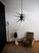 Lámpara de araña Sputnik de cristal de Murano opalino, años 2000, Imagen 4