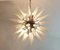 Lámpara de araña Sputnik de cristal de Murano opalino, años 2000, Imagen 15