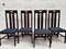 Ingram Chairs by Charles Rennie Mackintosh for Cassina, 1981, Set of 4, Image 4