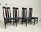 Ingram Chairs by Charles Rennie Mackintosh for Cassina, 1981, Set of 4 3
