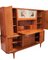 Danish Teak Credenza with Shutters and Glass Cabinet, 1950s, Image 8