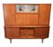 Danish Teak Credenza with Shutters and Glass Cabinet, 1950s 12