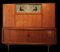 Danish Teak Credenza with Shutters and Glass Cabinet, 1950s, Image 13
