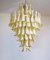 Caramel Lattimo Glass Petal Murano Chandelier from Mazzega, Italy, 1985 1