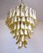 Caramel Lattimo Glass Petal Murano Chandelier from Mazzega, Italy, 1985 11