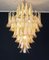 Caramel Lattimo Glass Petal Murano Chandelier from Mazzega, Italy, 1985 6