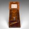 English Victorian Arts & Crafts Desktop Stationery Box in Oak, 1890s, Image 4