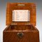 English Victorian Arts & Crafts Desktop Stationery Box in Oak, 1890s 9