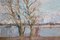German Dontsov, Early Spring Landscape, Oil on Canvas 4