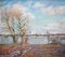 German Dontsov, Early Spring Landscape, Oil on Canvas 1