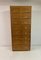 Mid-Century Oak Cabinet with 16 Drawers, 1950s, Image 14