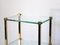 Vintage Glass & Brass Table 3