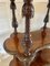 Victorian Iris Exhibition Freestanding Burr Walnut Carved Whatnot, 1850s 8