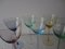 Colorful Murano Glass Dessert Wine Glasses by V. Nason, Set of 6 6