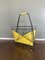 Mid-Century Modernist Yellow and Black Magazine Rack, 1950s, Image 5