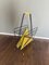 Mid-Century Modernist Yellow and Black Magazine Rack, 1950s 8