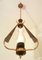 Lámpara colgante atribuida a Angelo Lelli para Arredoluce, años 50, Imagen 2
