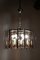 Mid-Century Six-Light Black and Chromed Chandelier, 1960s, Image 7