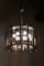 Mid-Century Six-Light Black and Chromed Chandelier, 1960s 8