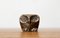 Mid-Century Brutalist Bronze Owl Figurine from Harjes, Germany, 1960s 1