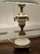 Lampe de Bureau en Marbre Blanc et Bronze Doré de Style Grec, 1940s, Set de 2 10