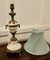 Lampe de Bureau en Marbre Blanc et Bronze Doré de Style Grec, 1940s, Set de 2 2