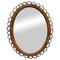 Bamboo and Rattan Wall Mirror, Italy, 1960s, Image 1
