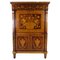 French Mahogany Secretary with Matching Marble Top, 1890s 1