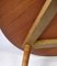 Tavolino da caffè in teak e quercia attribuito a Hans J. Wegner, anni '60, Immagine 6