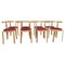 Dining Room Chairs Model 8000 by Rud Thygesen & Johnny Sørensen for Magnus Olesen, 1990s, Set of 8 1