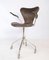 Silla de oficina Seven modelo 3217 edición temprana de Arne Jacobsen & Fritz Hansen, 1955, Imagen 2